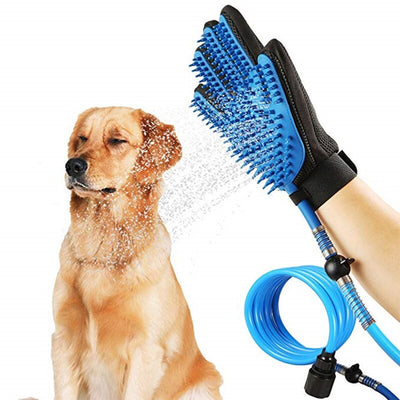 3-in-1 Pet Bathing Tool Sprayer Massage Glove and Pet Hair Remover