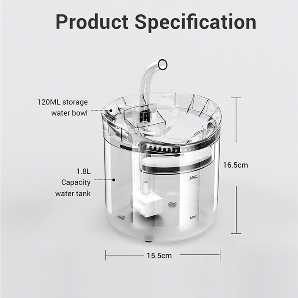 USB Interface Automatic Induction Pet Drinking Water Fountain