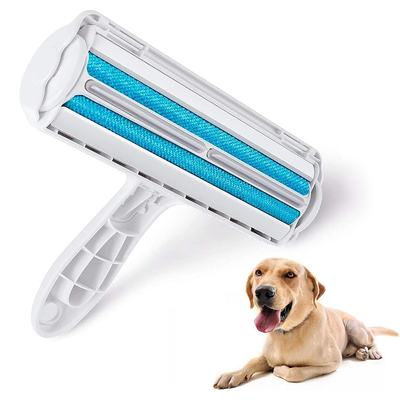 One-Handed Lint Removal Pet Hair Remover Roller - Blue