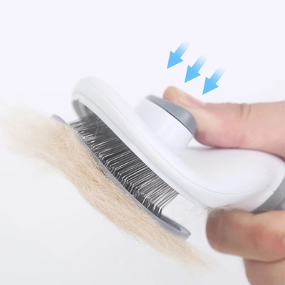 Self Cleaning Pet Hair Remover Brush Pets Dematting Comb