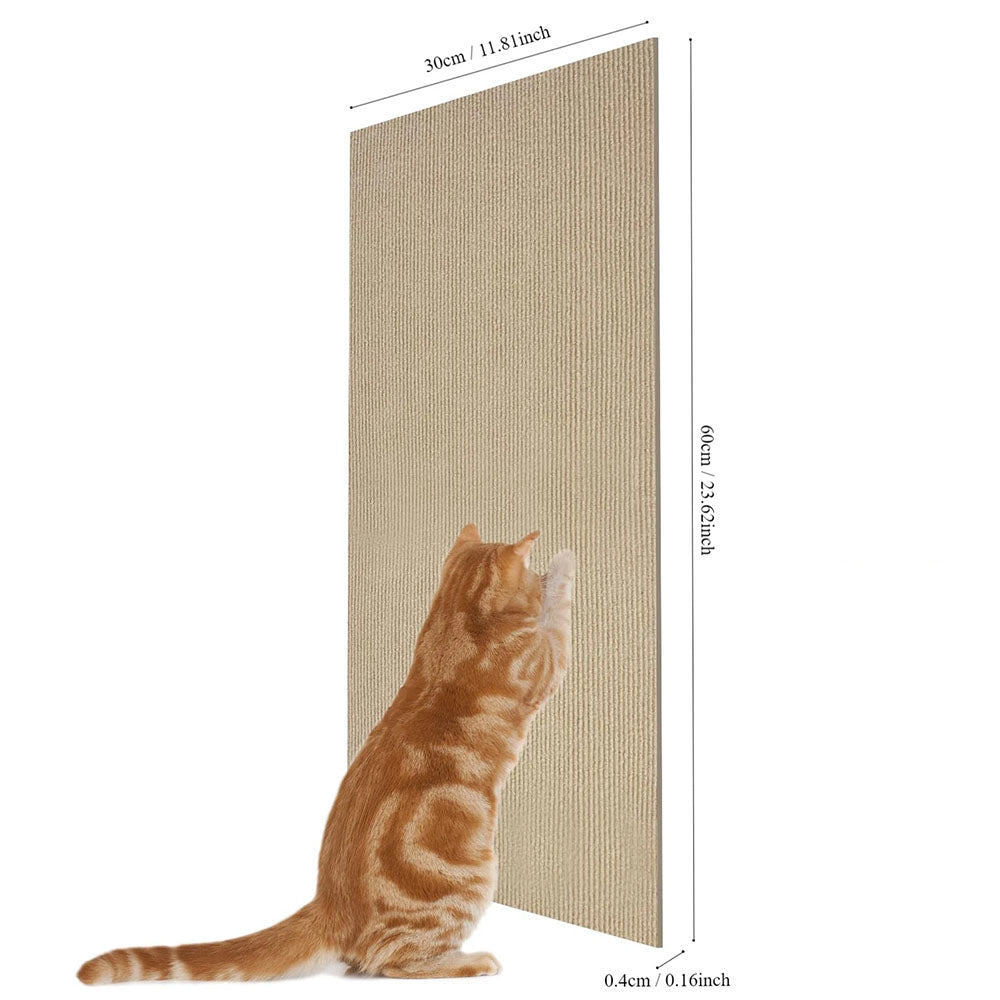 Self-Adhesive Trimmable Cat Scratching Mat Furniture Protector