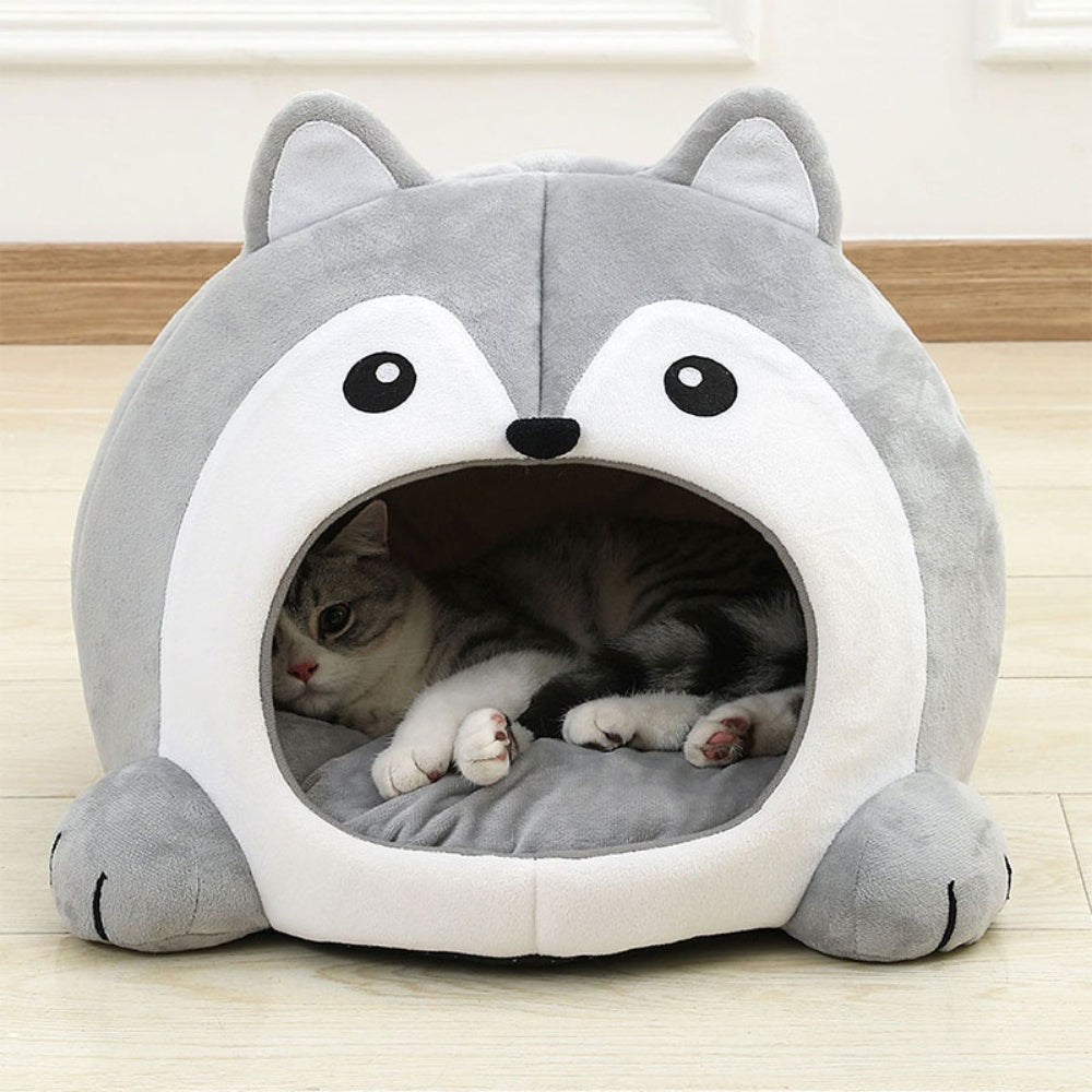 Soft Pet Basket Pet Bed for Cats and Small Dogs