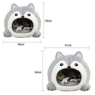 Soft Pet Basket Pet Bed for Cats and Small Dogs