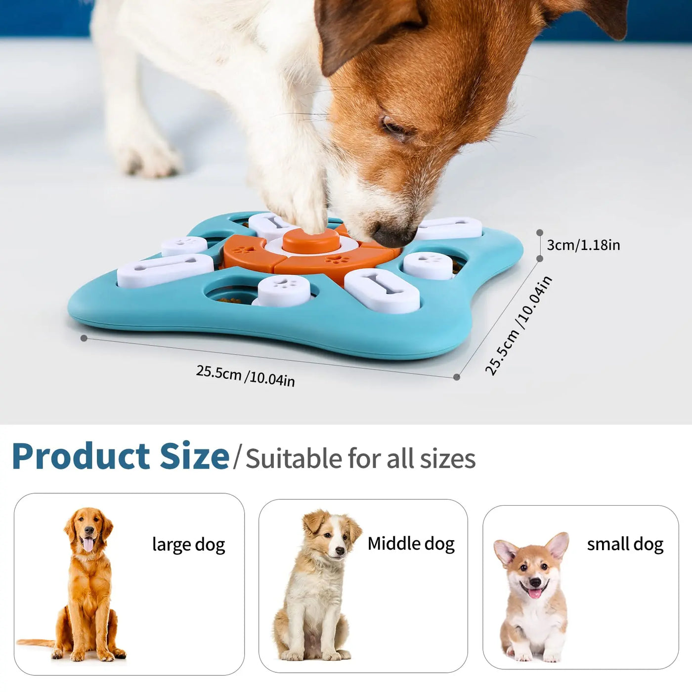 Dog Toys Slow Feeder Interactive Increase Puppy IQ Food Dispenser Slowly Eating NonSlip Bowl Pet Puzzle Cat Dogs Training Game