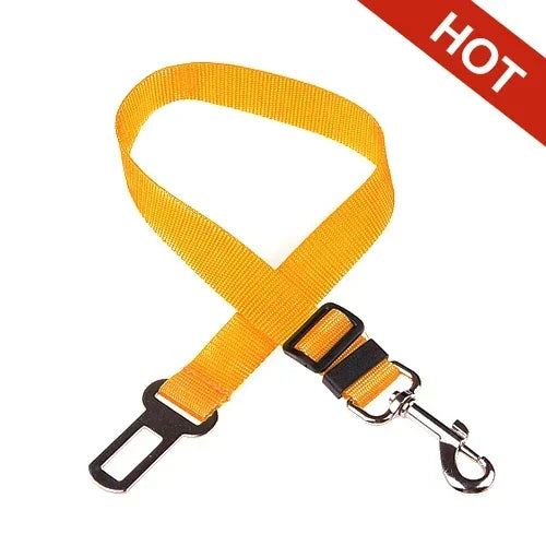 Adjustable Dog Harness with Car Seat Belt Attachment