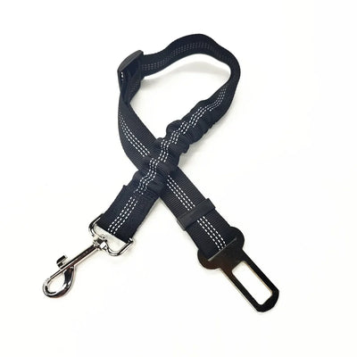 Adjustable Dog Harness with Car Seat Belt Attachment