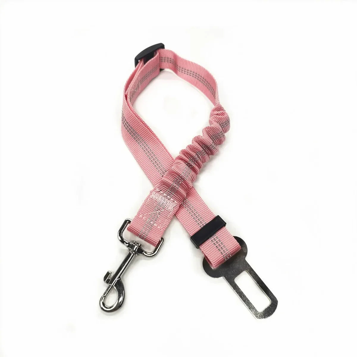 Adjustable Dog Harness with Car Seat Belt Attachment