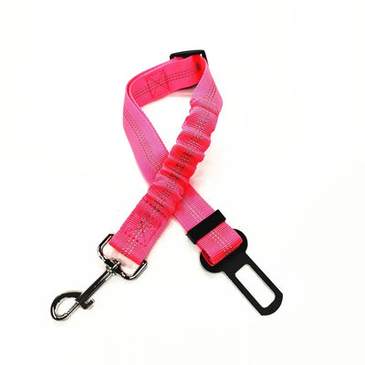 Adjustable Dog Harness with Car Seat Belt Attachment